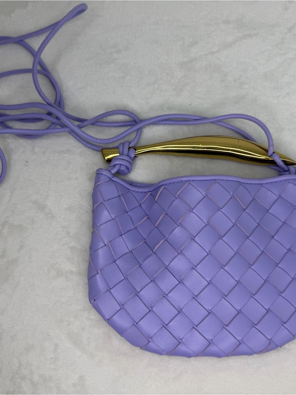 Bottega Veneta Amathyst Intrecciato Baby Sardine Bag